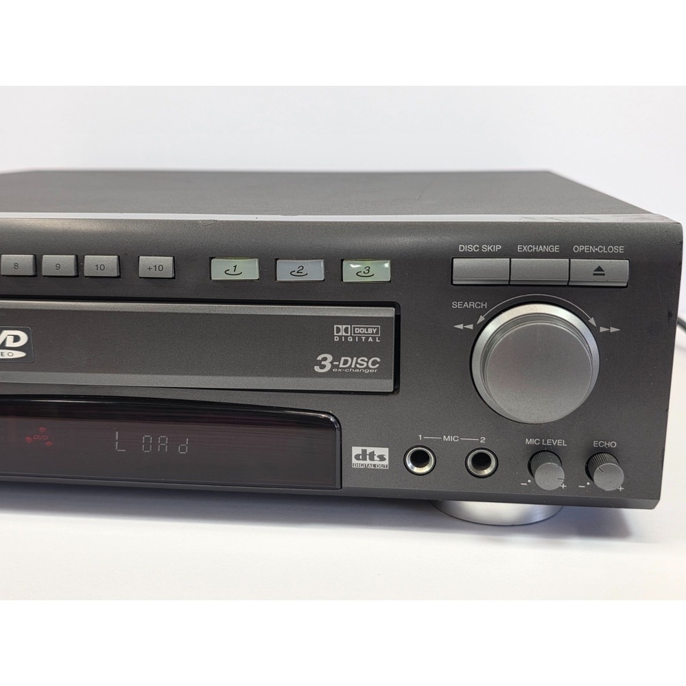 GE GE5803P 3‑Disc DVD Player Karaoke MIC Inputs Dolby Digital DTS Tested Works - Picture 5 of 9